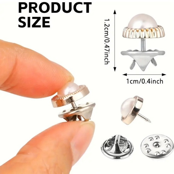 NEW Elegant Rhinestone Snap Button Set With Gold Trim - 10 Pcs. - Picture 5 of 5